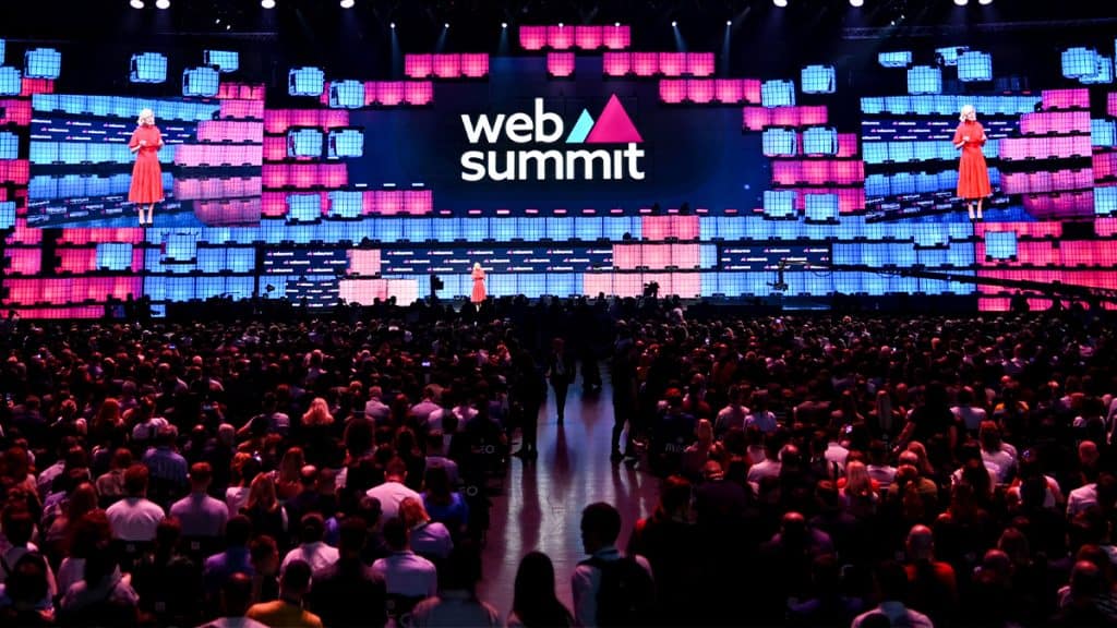 Palco do evento Web Summit Lisboa 2023