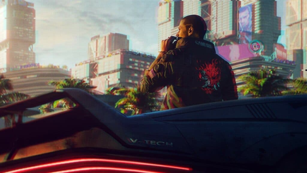 Imagem do jogo 'Cyberpunk 2077', desenvolvido pela empresa CD Projekt Red