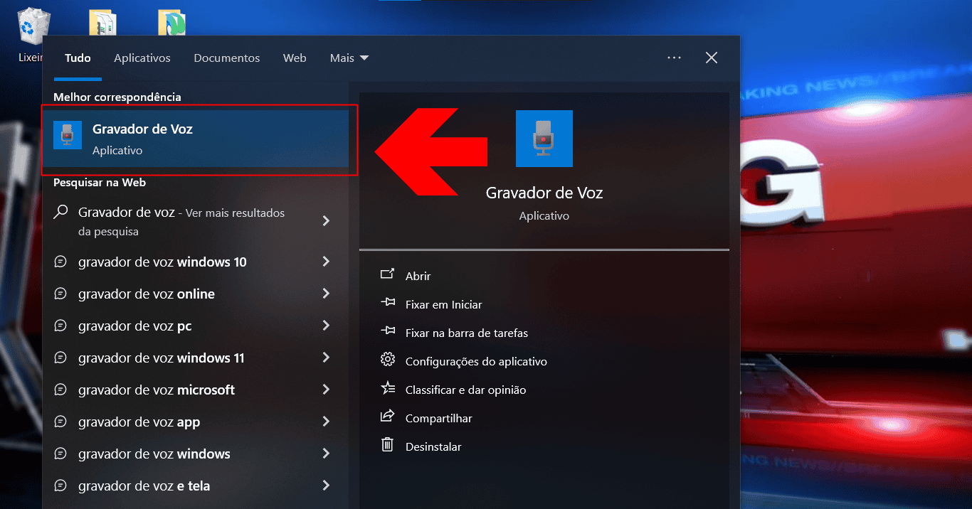 2 - como gravar áudio no pc windows