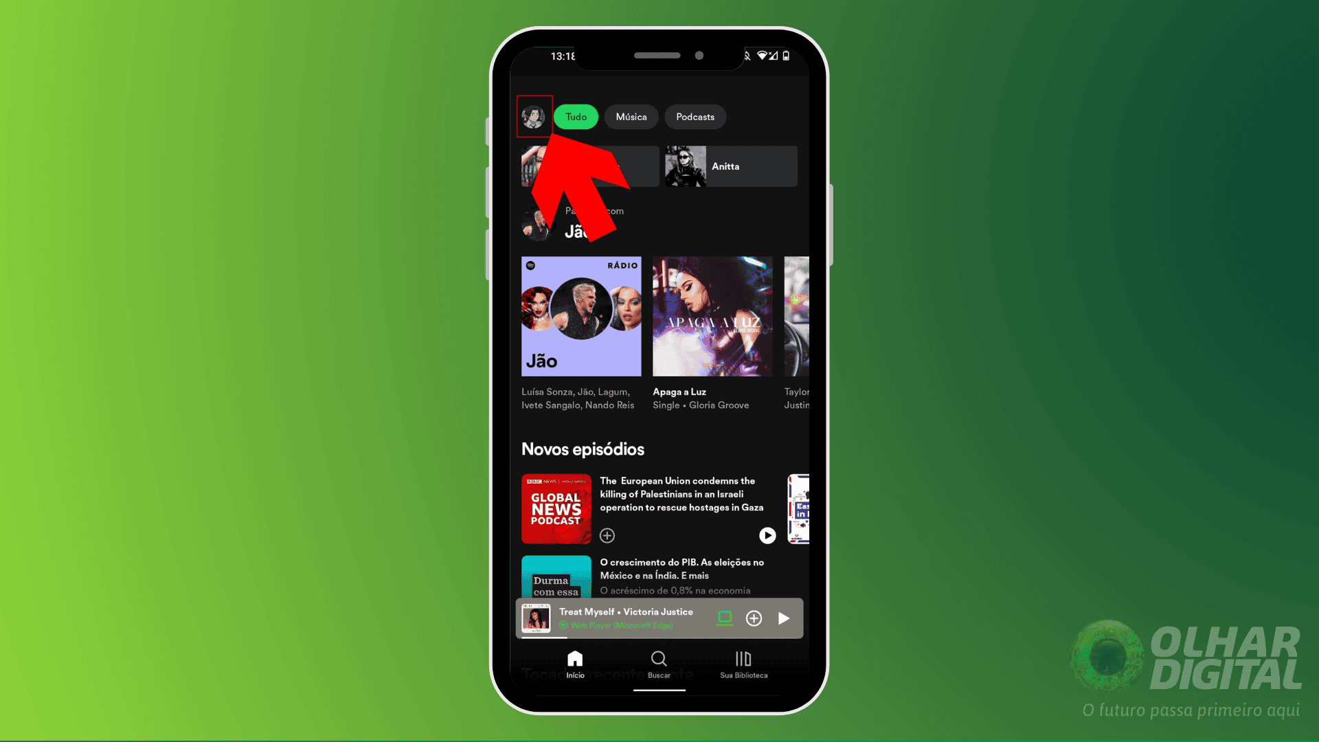 2 - como ver histórico de reprodução de músicas e podcasts no spotify móvel app