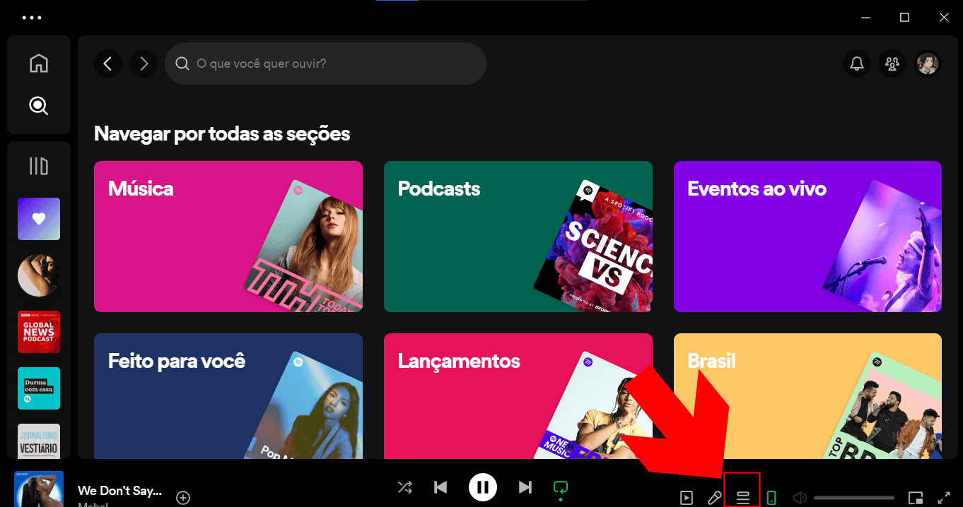 2 - como ver histórico de reprodução de músicas e podcasts no spotify pelo computador