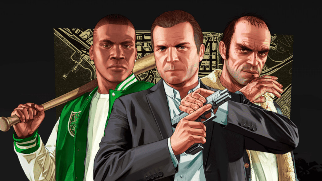 Imagem mostrando personagens do GTA