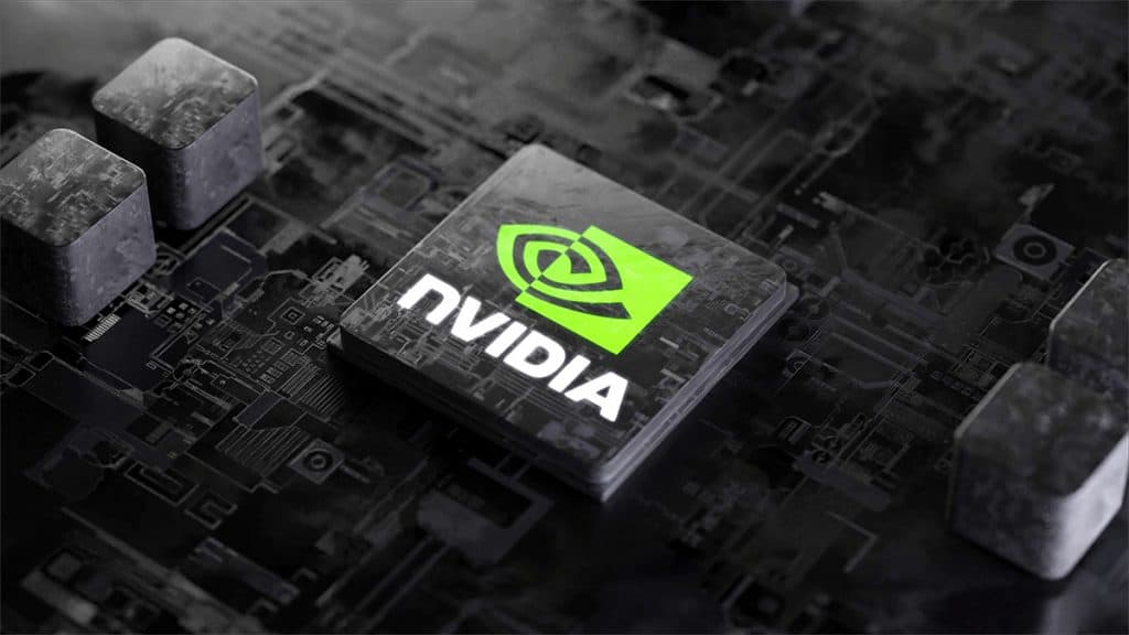 Ilustração digital de GPU da Nvidia